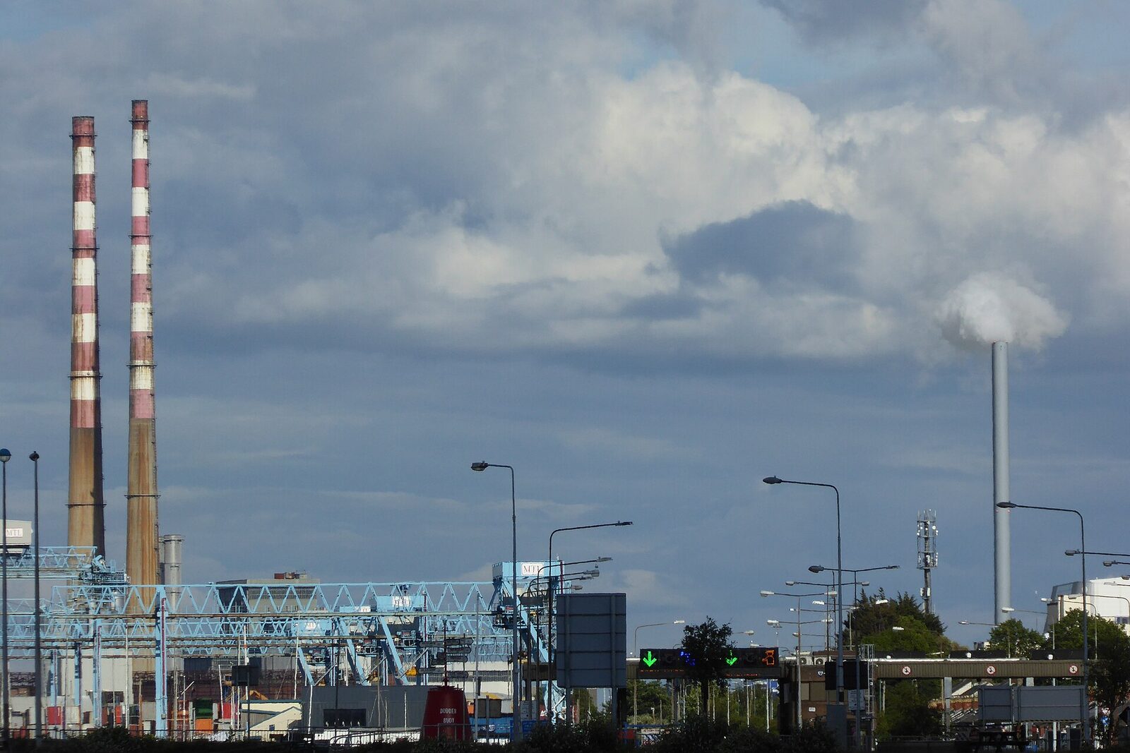 Poolbeg Chimneys in County Dublin